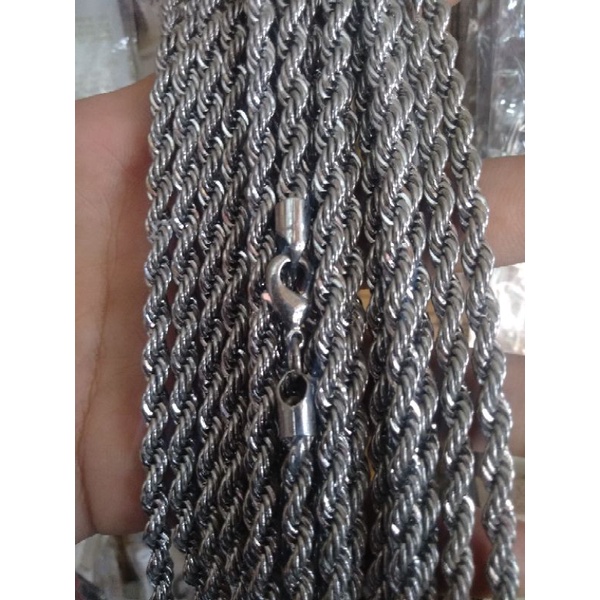 kalung lilit silver