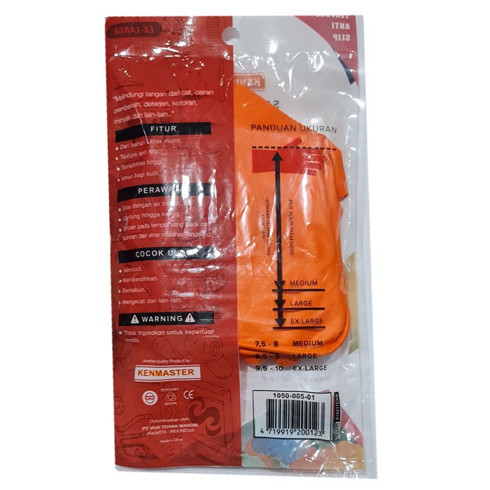 KENMASTER FLOCK LINING HOUSE Latex GLOVE KENMASTER SARUNG TANGAN KARET