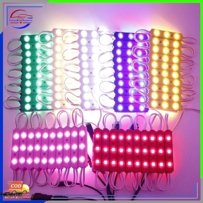 Lampu Variasi Led Samping Side Belakang 3 Mata Variasi Mobil Truk 12-24 Volt