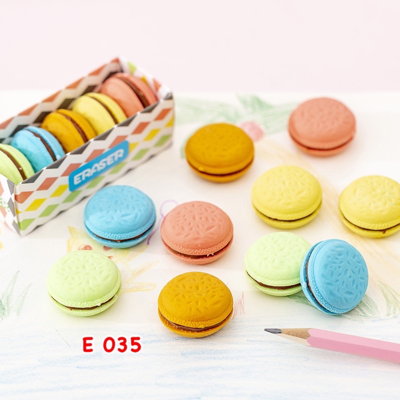 

E035 | PENGHAPUS MODEL MAKARONI | HARGA PER PACK | ERASER ELEGANT