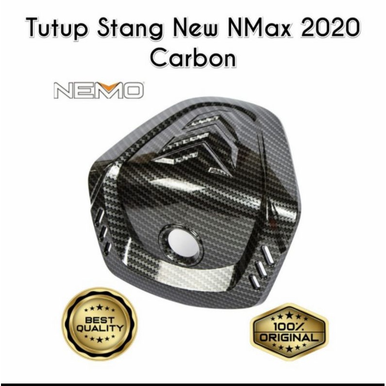 Tutup/cover stang New Nmax 2020 carbon Nemo/cover stang Nmax karbon