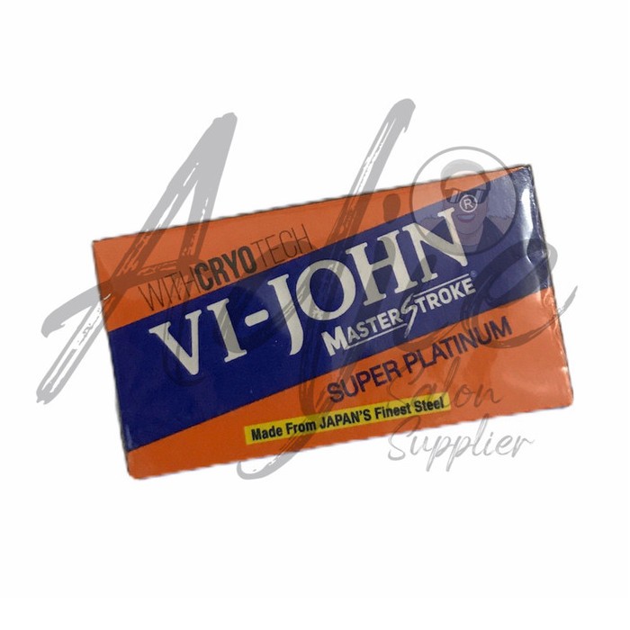 Silet Vijohn Super Platinum Vi John Barbershop Vi-John Salon Set isi 5