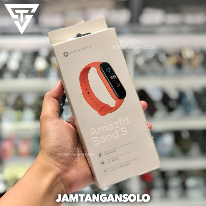 JAM TANGAN AMAZFIT SMARTBAND 5 ORIGINAL PRIA WANITA SPORT REMINDER NOTIFICATION CONNECT HP APAPUN BA