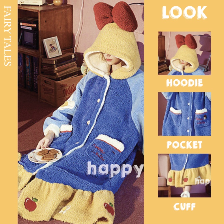 SNOW WHITE KOSTUM ONESIE BAJU TIDUR DASTER PIYAMA KIGURUMI