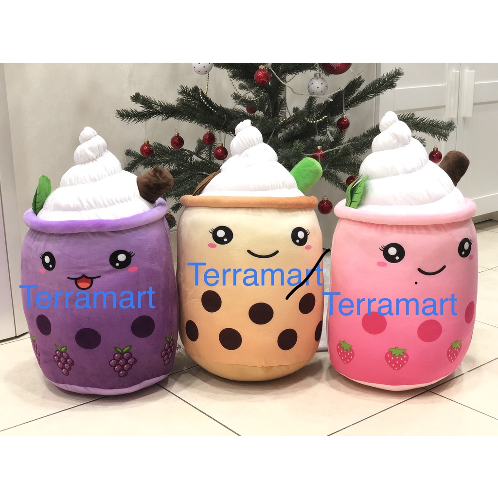 Boneka Boba Bubble Ice Cream Brown Sugar Ukuran Jumbo