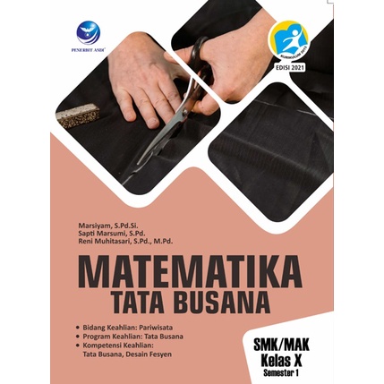 Buku SMK | Matematika Tata Busana Untuk SMK / MAK Kelas X Semester 1