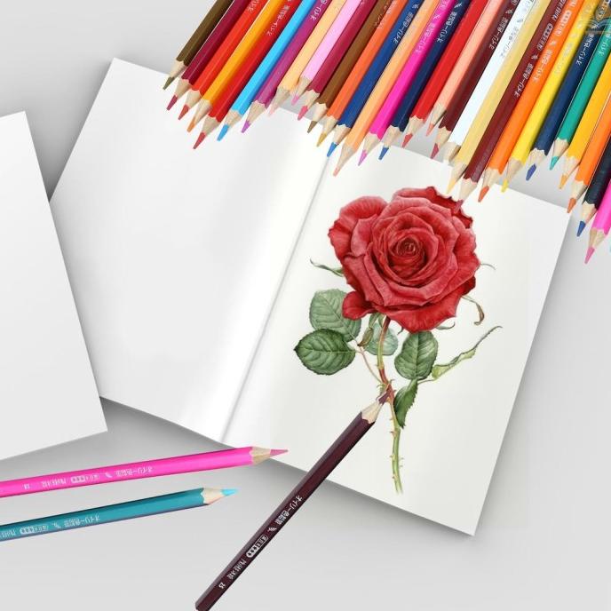 

PROFESSIONAL 72 COLORED PENCILS SET ART OIL COLOR PENCILS WITH METAL YHJTY54654