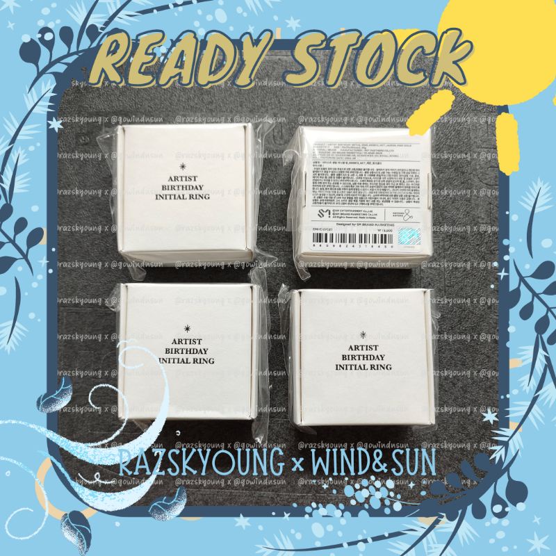 [READY STOCK] INITIAL RING BIRTHDAY NCT JAEMIN ROSE GOLD