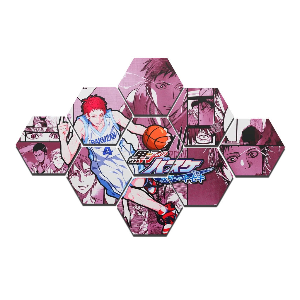 HIASAN DINDING HEXAGONAL RAJA ANIME SET AKASHI SEIJURO