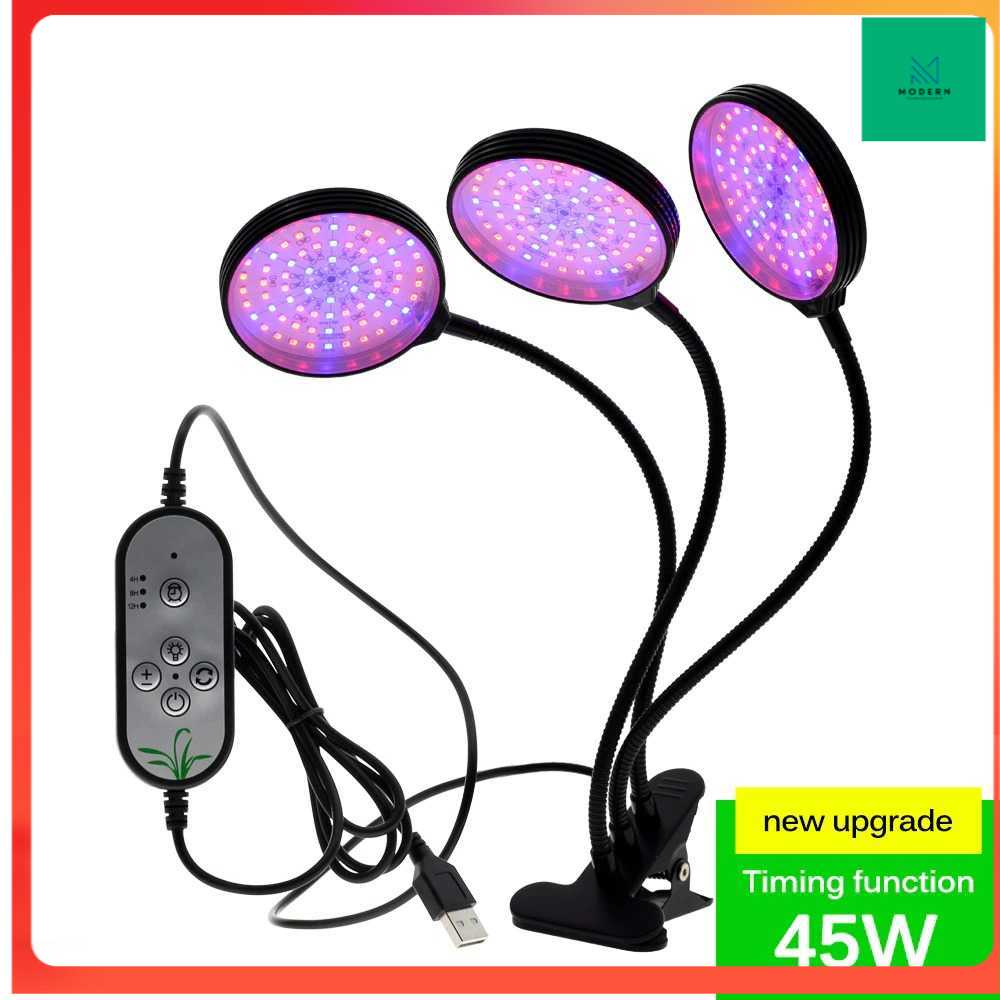 TD - CGC Lampu LED Tanaman Phytolamp Fitolamp Grow 3 Kepala 45W GL35