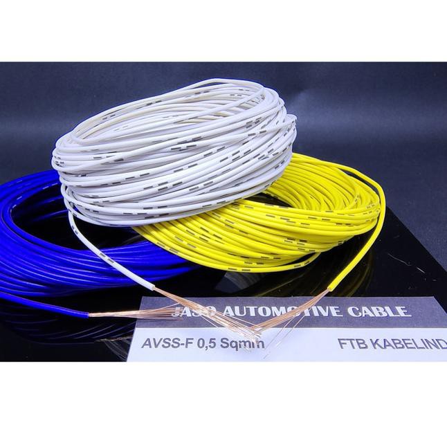 

Jaminan!!.>463ED Automotive Cable Kabel Otomotif AVSS 0.5mm AVSS 0.5 mm AVSS 0,5 mm 20M - Putih