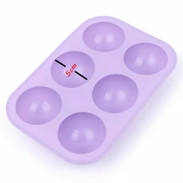 cetakan silikon setengah lingkaran half ball mold fondant coklat paket dekorasi silmat alas adonan