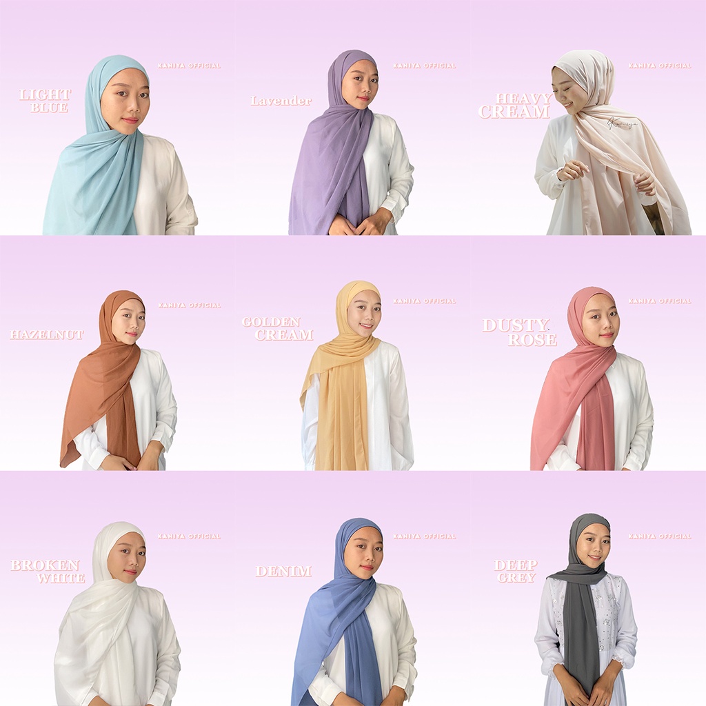 PASHMINA MALAYSIA TALI INSTAN / PASHMINA MALAY / PASHMINA INSTAN MELAYU 180 x 75 CM BY KANIYA OFFICIAL