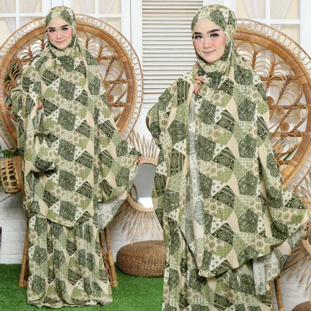 Mukena abstrak 4 warna