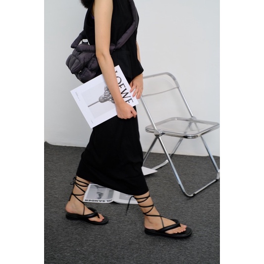 EASTMOUNTSIDE - SOKI BLACK - SANDAL TALI WANITA