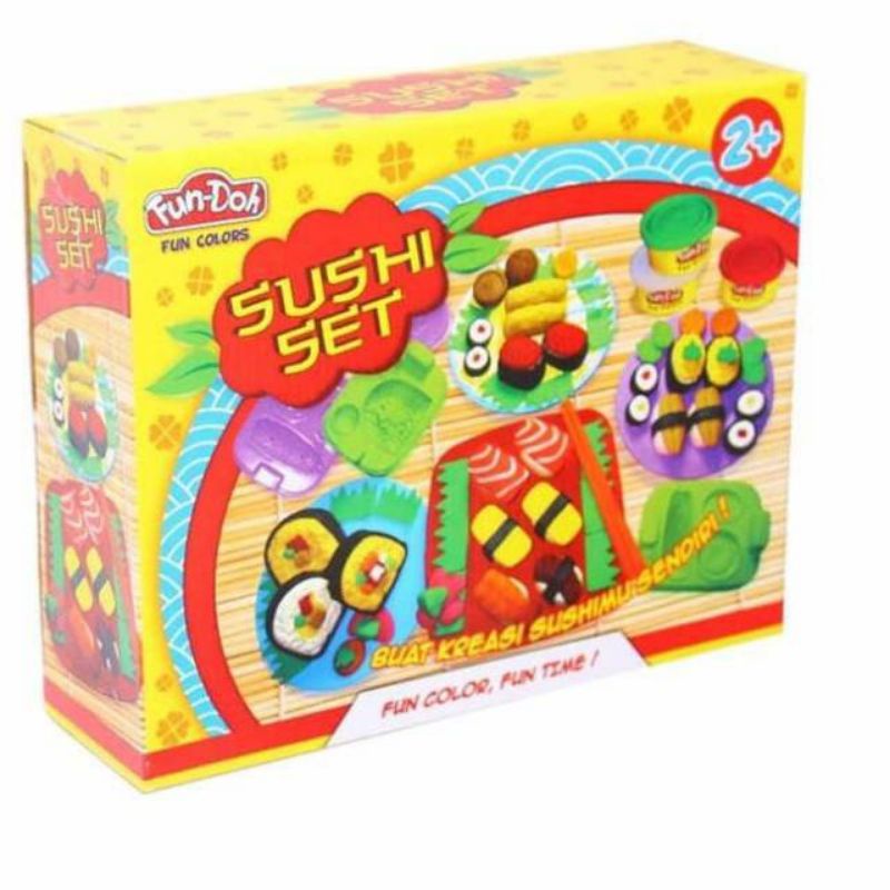 Fun doh Sushi Set / mainan edukasi anak fun doh