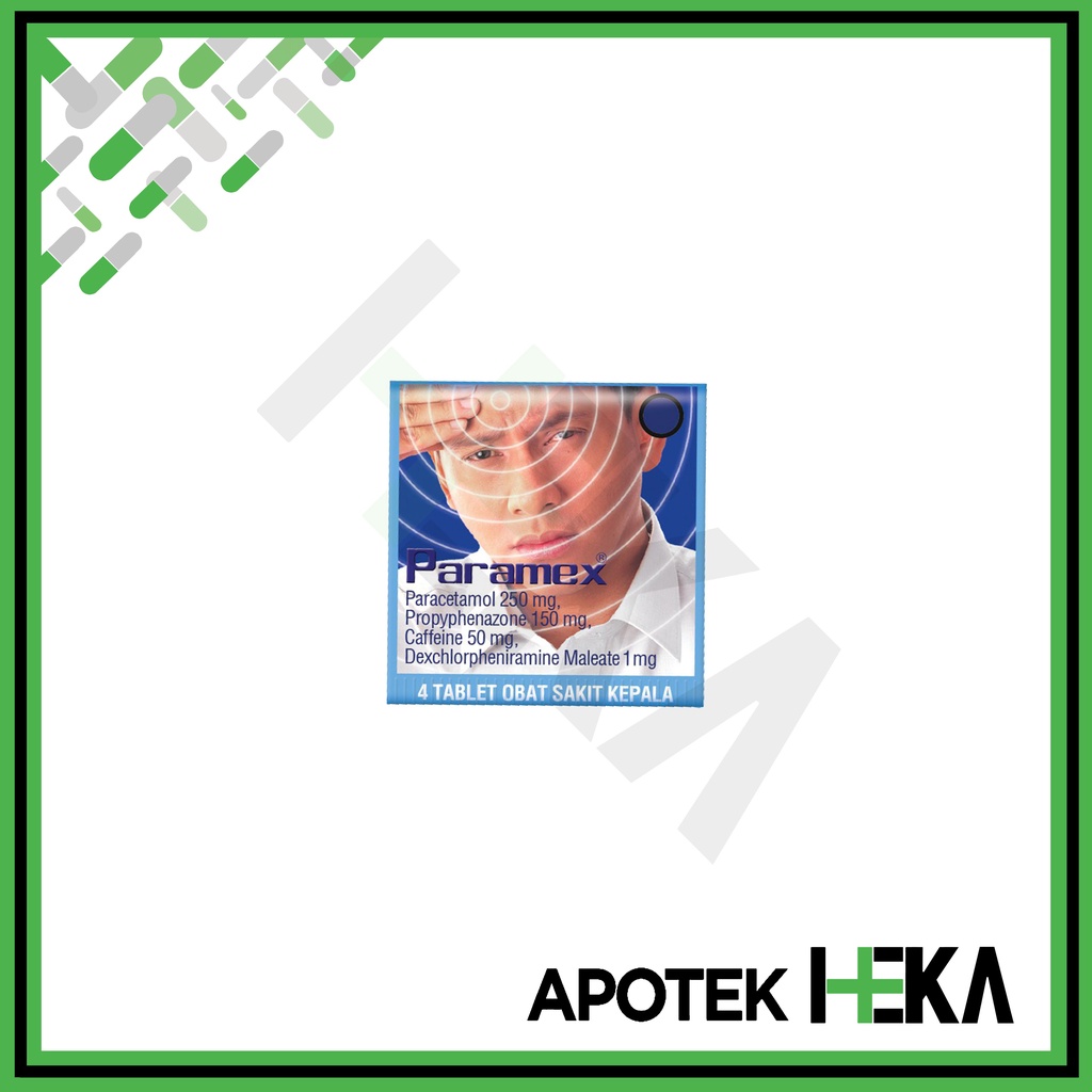 Paramex Tablet Obat Sakit Kepala Paracetamol Strip isi 4 Tablet (SEMARANG)