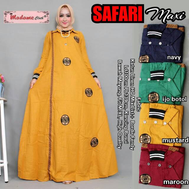 SAFARI maxi dress katun HQ