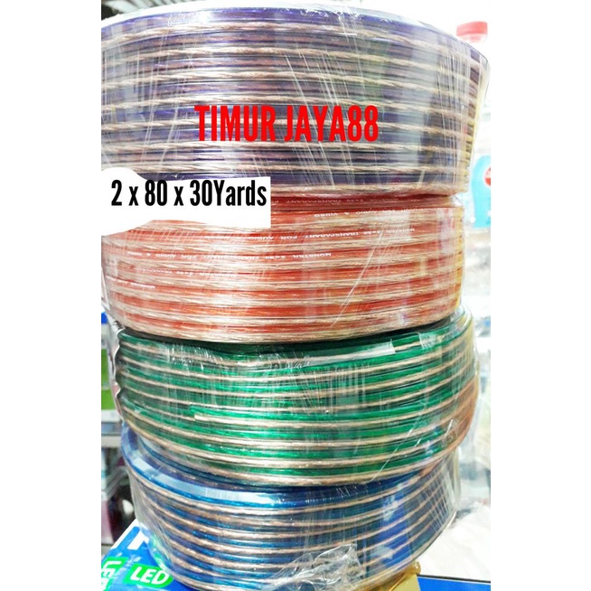 KABEL LISTRIK TRANSPARAN 2X80X30 YARDS KABEL LISTRIK 2 X 80 X 30