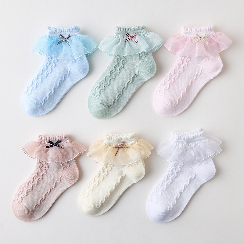 Kaos Kaki Anak Perempuan  Model PITA RANTAI LACE/ Kids Girl Socks