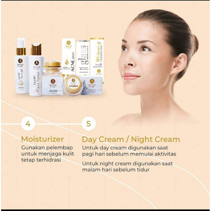 READY STOK TONER GLOW HESLIN BEAUTY