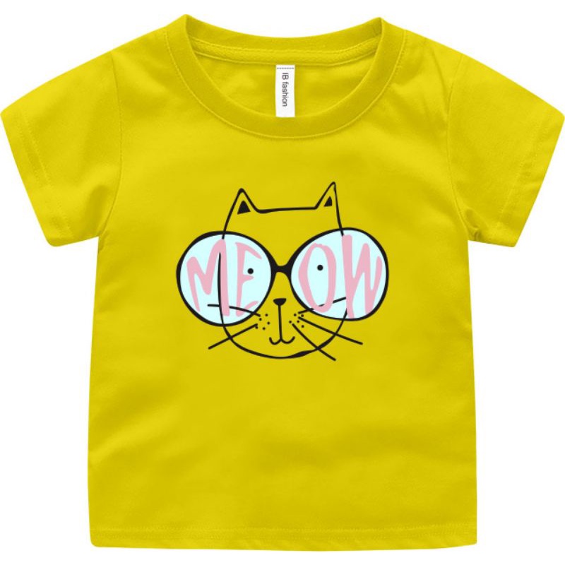 ((IB))KAOS ANAK UNISEX/KUCING DIGITAL SABLON