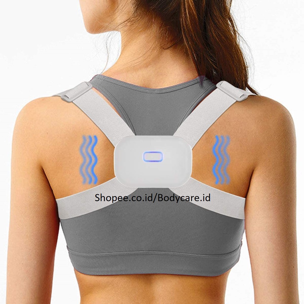 Adjustable Smart back posture corrector/correction support vibration alat terapi penegak punggung