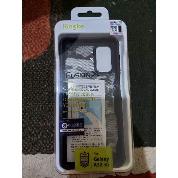 Case Samsung A32 5G Tipe Ringke Fusion X Cameo Black