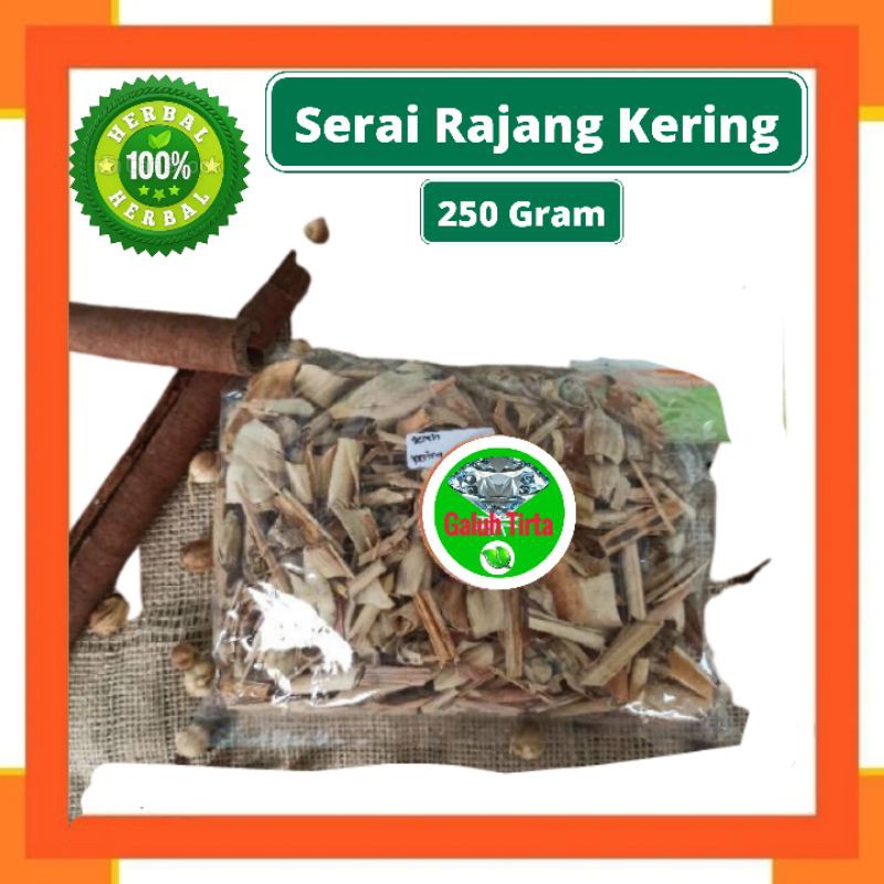 Jual SEREH SERAI RAJANG KERING 250 GRAM Cymbopogon Citratus MURNI