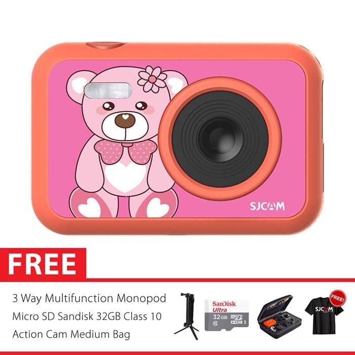 SJCAM FunCam Kids Kamera HD 1080P 3 Way SUPER 32GB