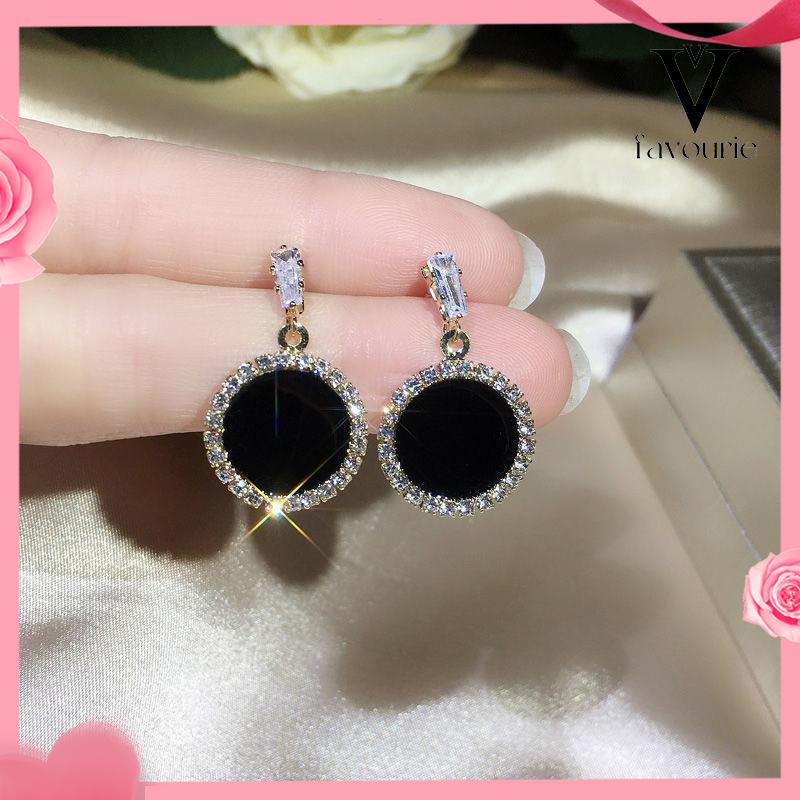 [COD]S925 Silver Needle Earrings Temperamen Fashion Kepribadian Anting Geometris Anting Wanita-FA