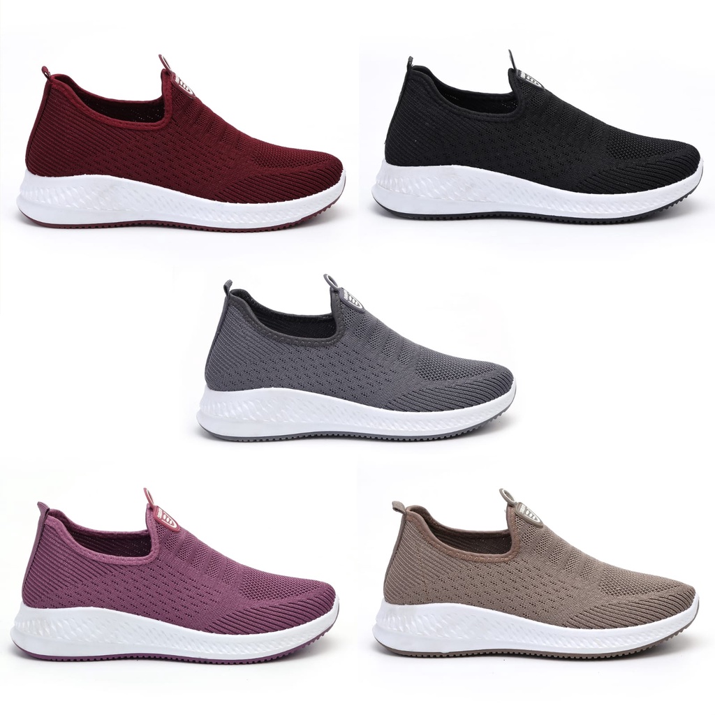 Sepatu Terbaru Sneakers Wanita Import Tanpa Tali Fashion Korea Casual Sport Shoes 851