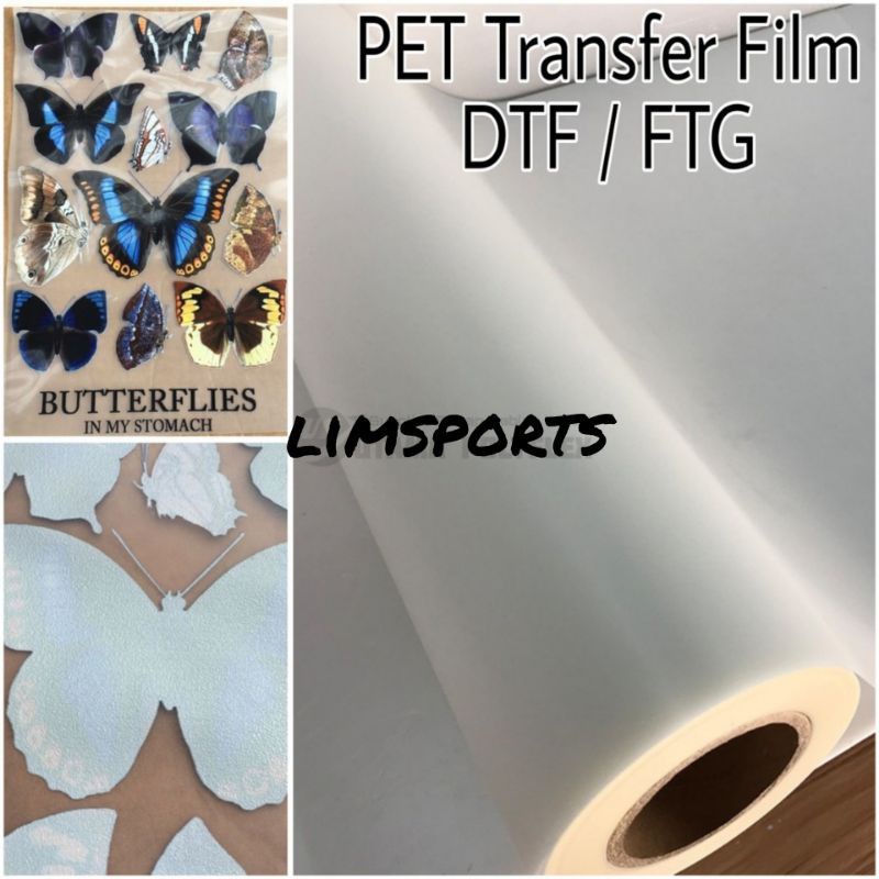 

(Khusus Rollan) Transfer PET Flim DTF Lebar 30cm Premium / Kertas Sablon FTG