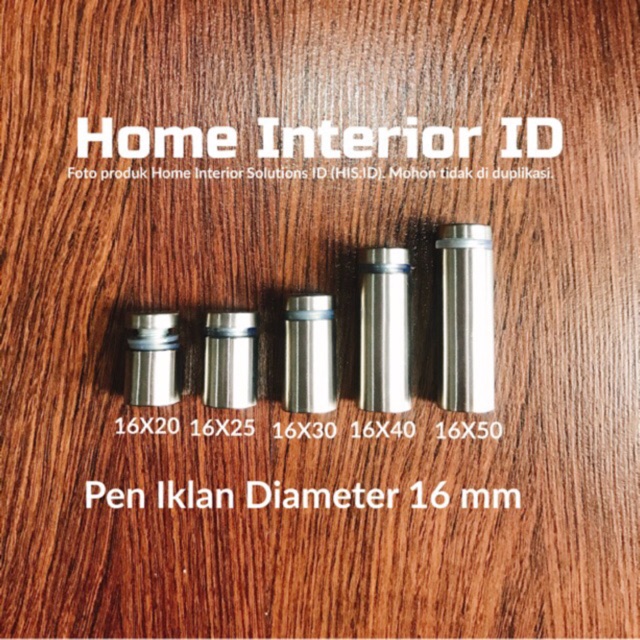 

Pen Iklan 16 X 50 mm Stainless Steel
