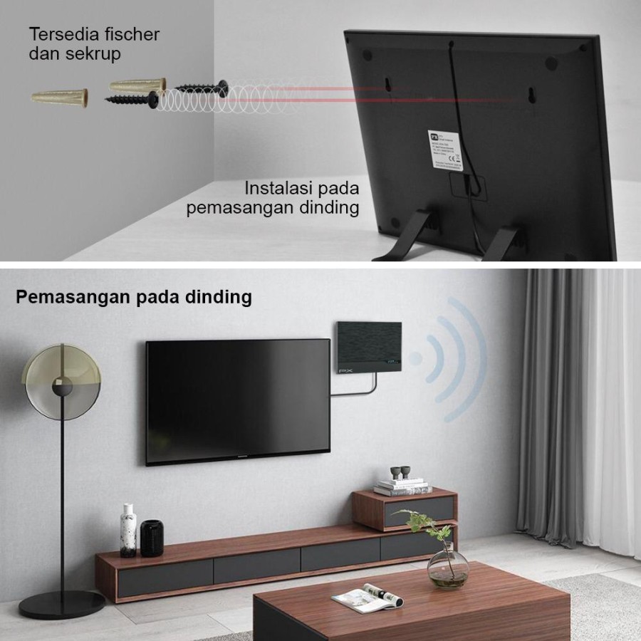 Antena TV PX HDA-7000 Smart Digital dan Analog Booster Indoor - Garansi Resmi