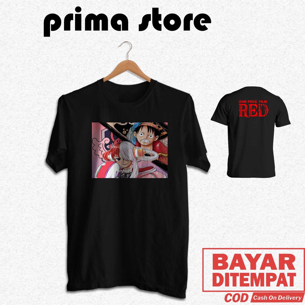 kaos red movie , kaos keren anime , kaos one piece. murah dan berkualitas