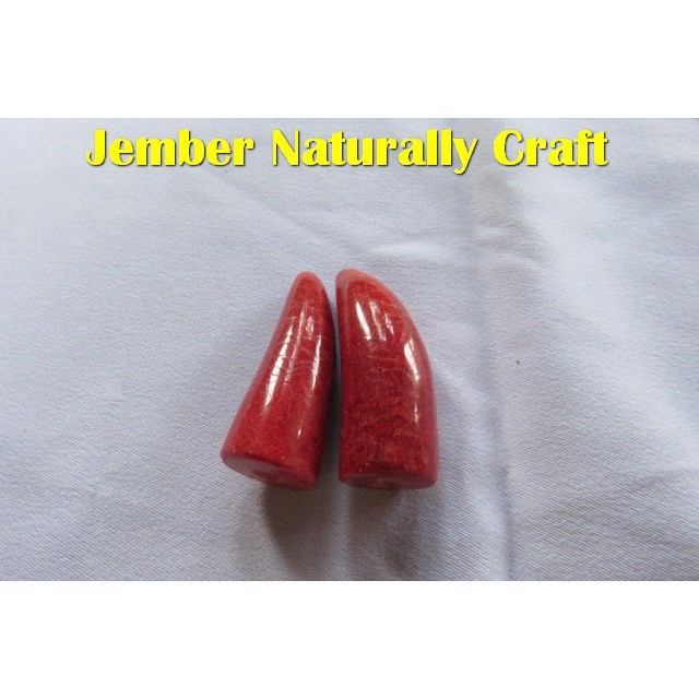 Pipa Rokok RED CORAL Batu Marjan Paket 2 NATURALLY CRAFT JEMBER