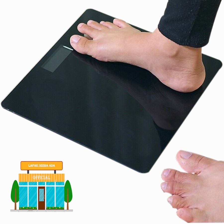 Timbangan Hitam - Timbangan Badan Digital Max 180kg