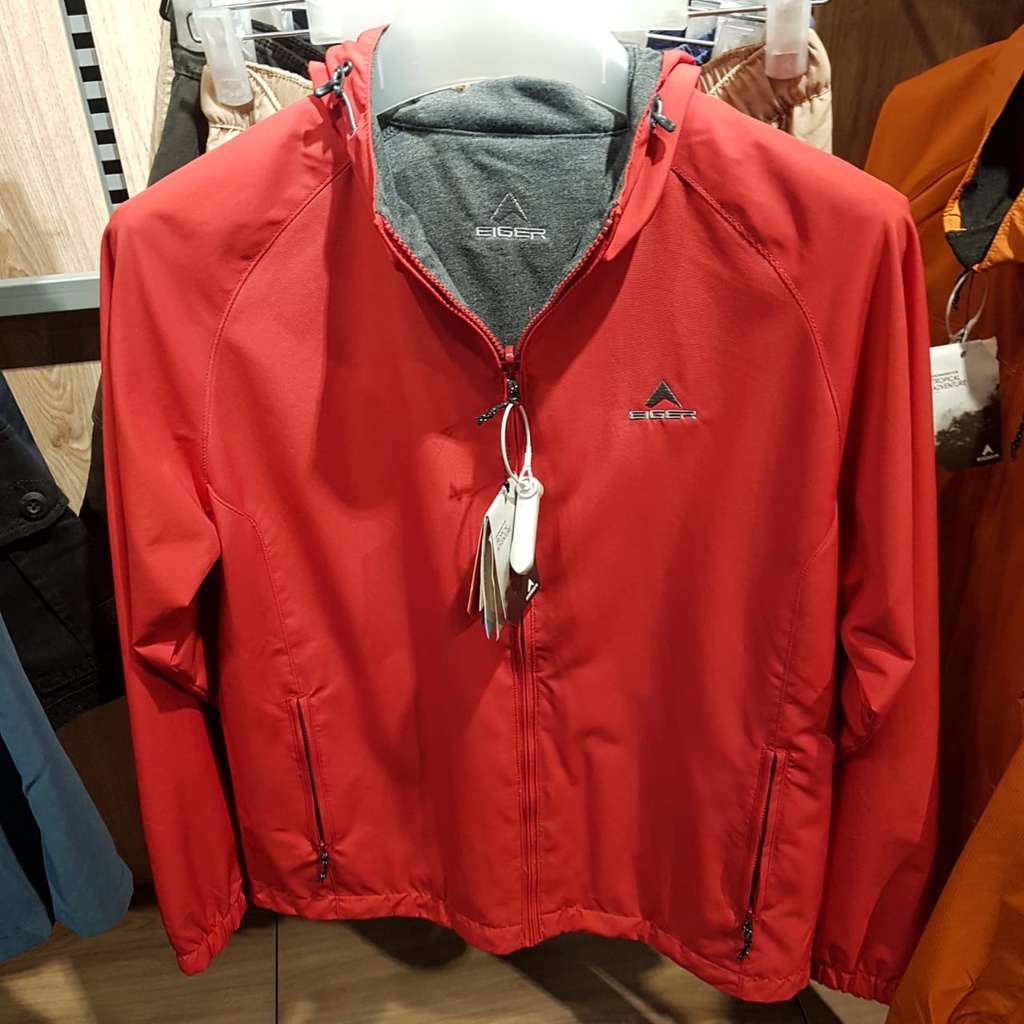 Jaket Original J. EG Reversible Parka Hoodie - Red