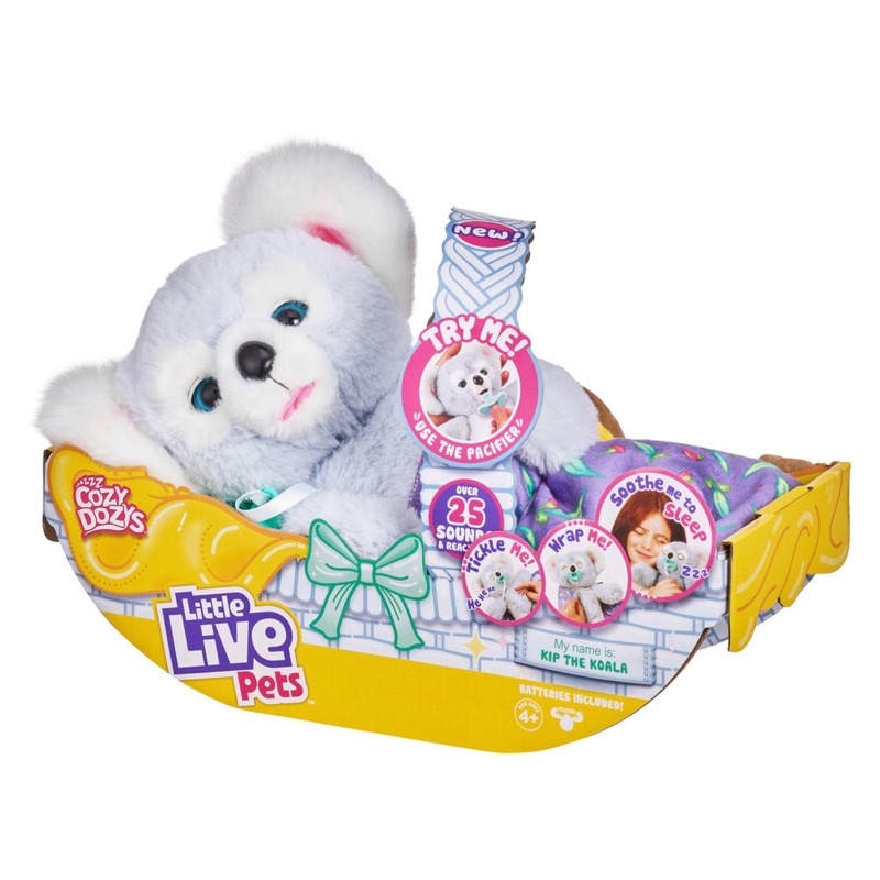 Little Live Pets Cozy Dozy Kip The Koala Bear Over 25 Sounds Plush