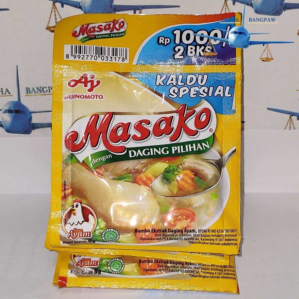 

Masako Ayam 9g | 1 Lembar Penyedap Rasa