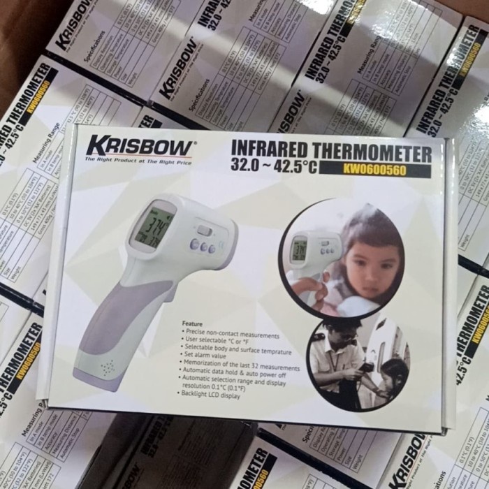Laihoshope Termometer Infrared Krisbow / Thermo Gun / Termometer Suhu Tubuh