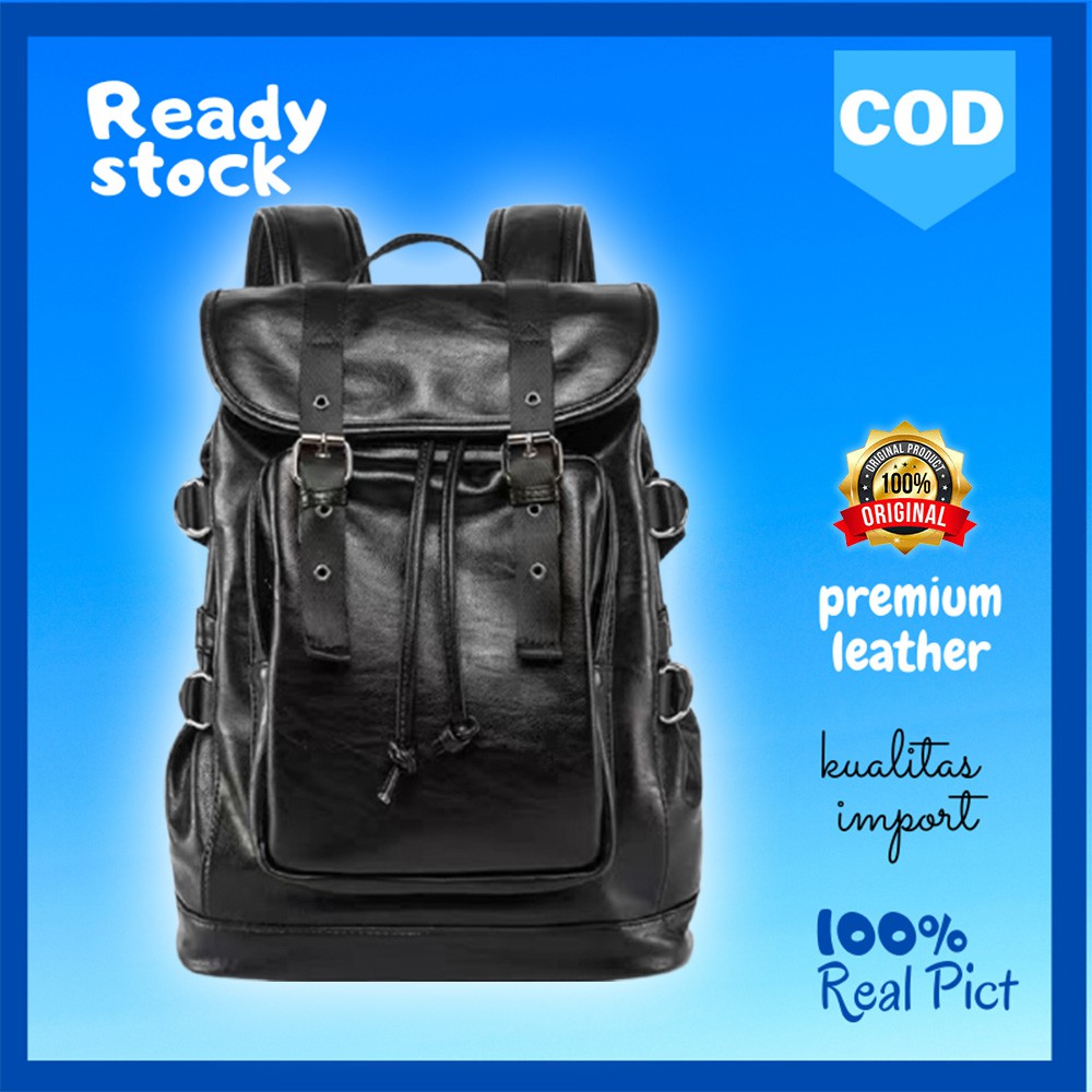 Tas Ransel Kulit Pria Backpack Kulit Pria Tas Kulit Pria Ransel Kulit Cowok