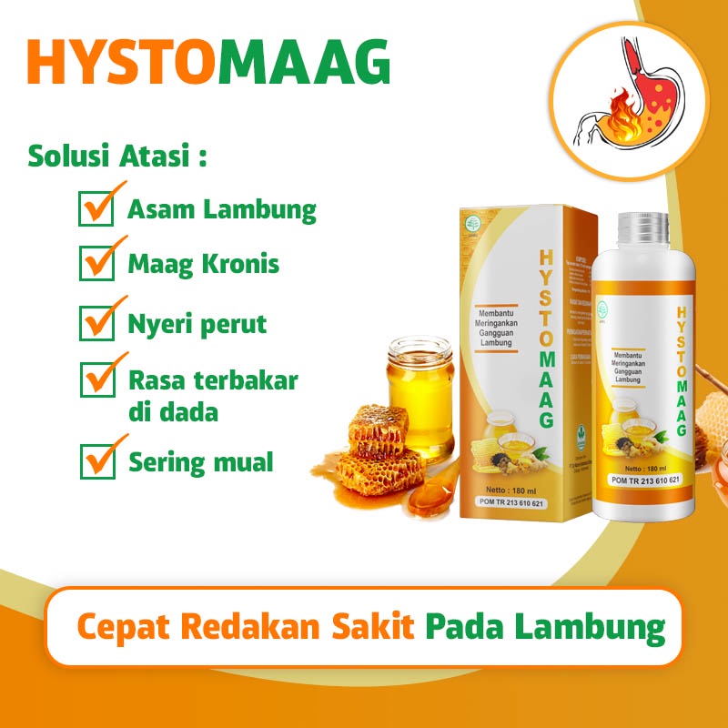 HYSTOMAAG-Obat Maag Kronis Gerd Akut Asam Lambung Radang Lambung Infeksi Lambung-obat radang usus-ob