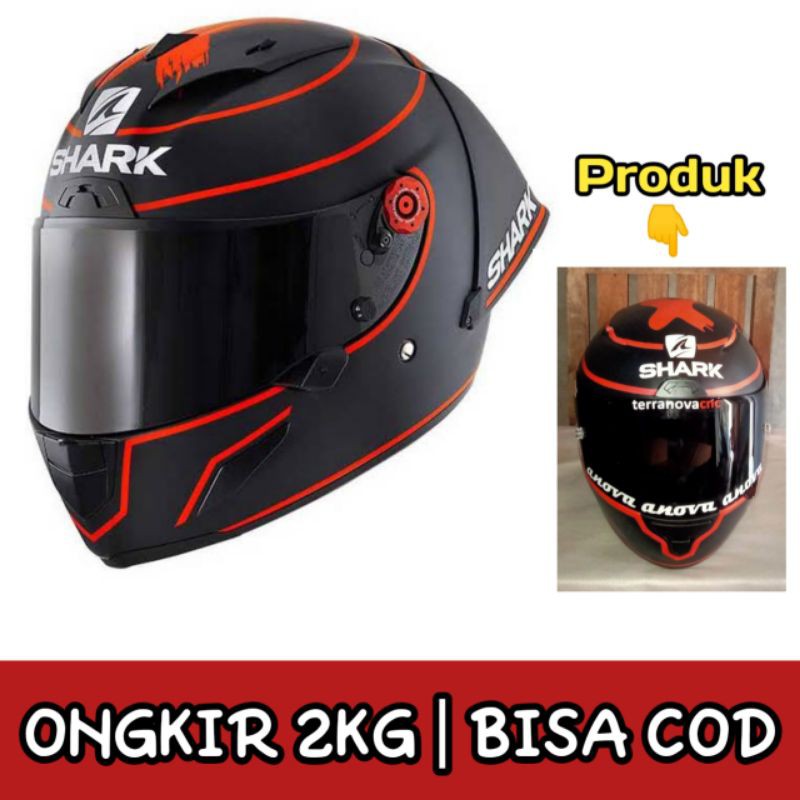 [ ONGKIR 2KG ] HELM SHARK WINTER TEST 2019 | HELM REPAINT SHARK PAKET GANTENG