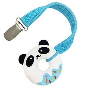 Silli Chews Teethers Mini with Strap - Blue Panda