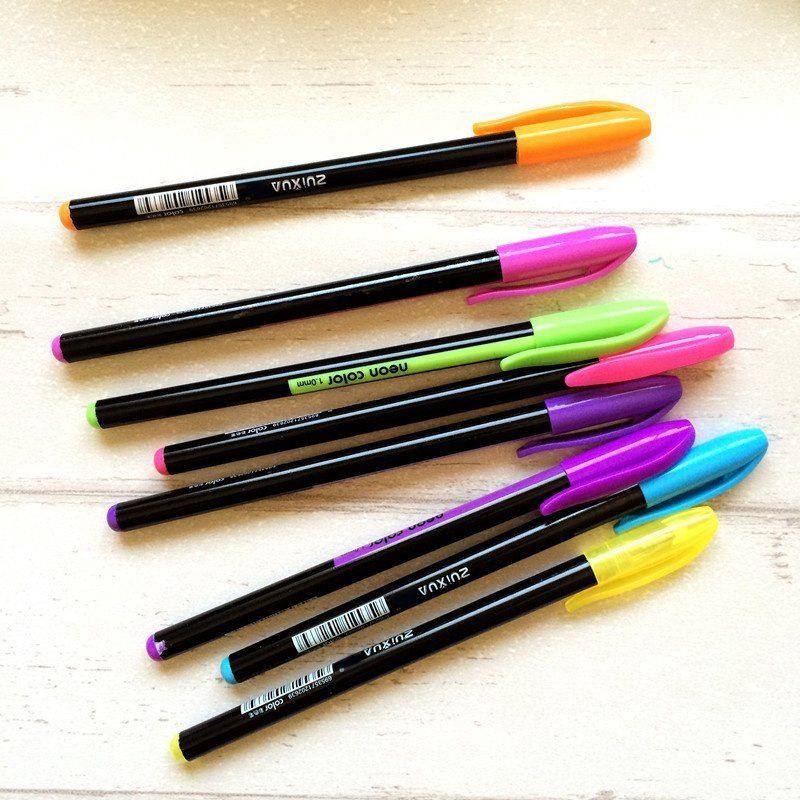  Bayar Di Tempat 48Pcs Pulpen Gel Warna Warni untuk 