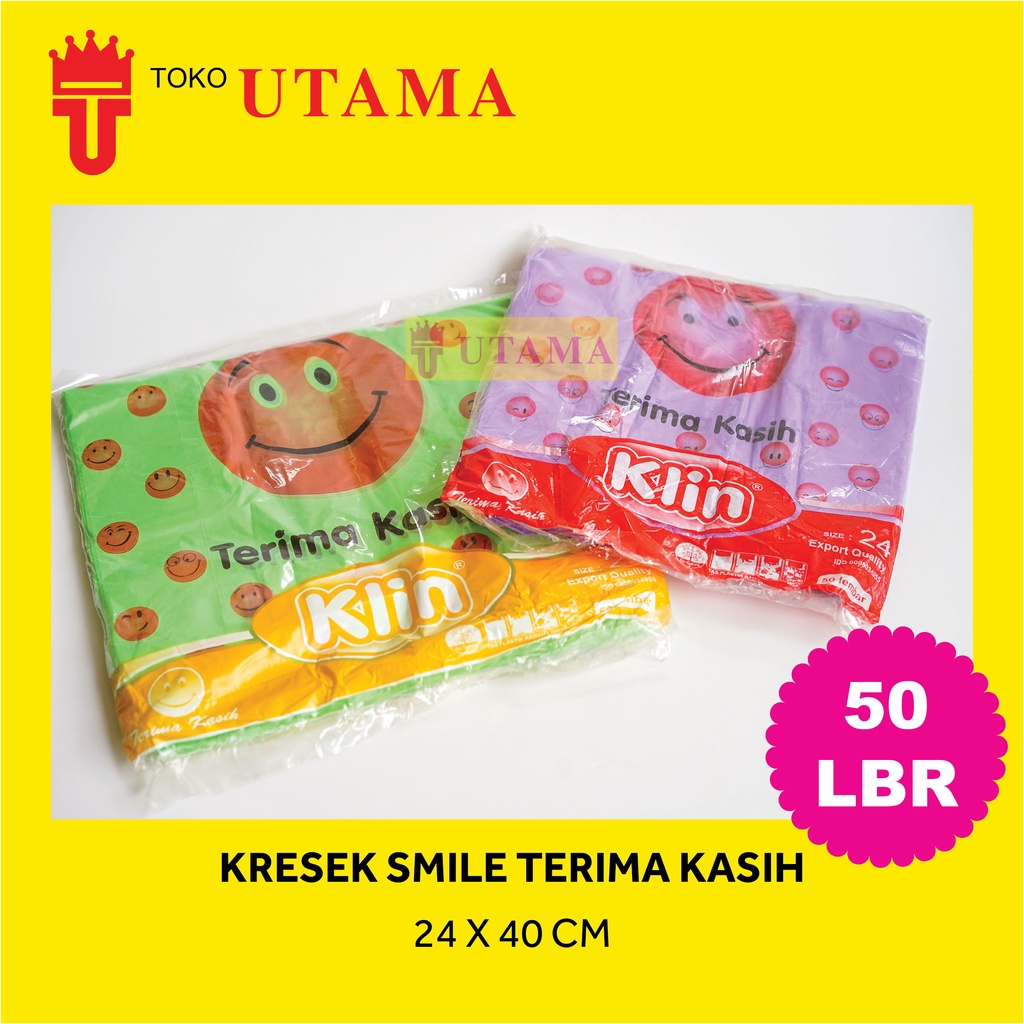 Tas Kresek Kantong Plastik Motif Smile Thank you