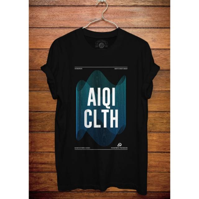 Kaos Distro Brand ORIGINAL AIQI | Menyerap Keringat | Tidak Mudah Luntur | Sablon Bagus