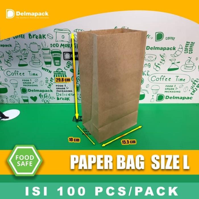 

Goodiebag Paper Bag Kantong Kertas ( L ) / Kantong Roti, Fried Chicken, Snack